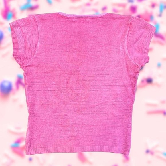 Y2K Pink Bebe Crop Top 🎀 Barbiecore 🎀 Y2K Crop Top 🎀 Square Neck - Picture 2 of 3